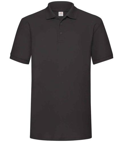 Fruit Loom P/C Heavy Polo - Black - 3XL